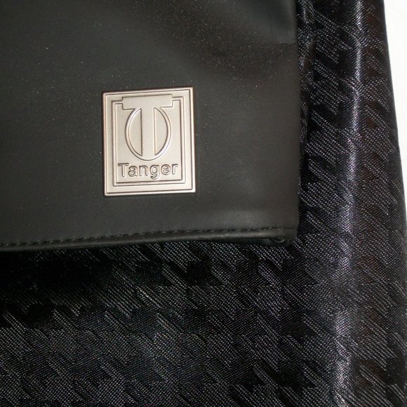 TANGER Large Unisex Back Houndstooth Backpack Computer Bag Tote - Picture 2 of 7